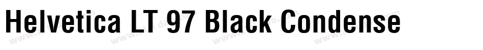 Helvetica LT 97 Black Condensed字体转换